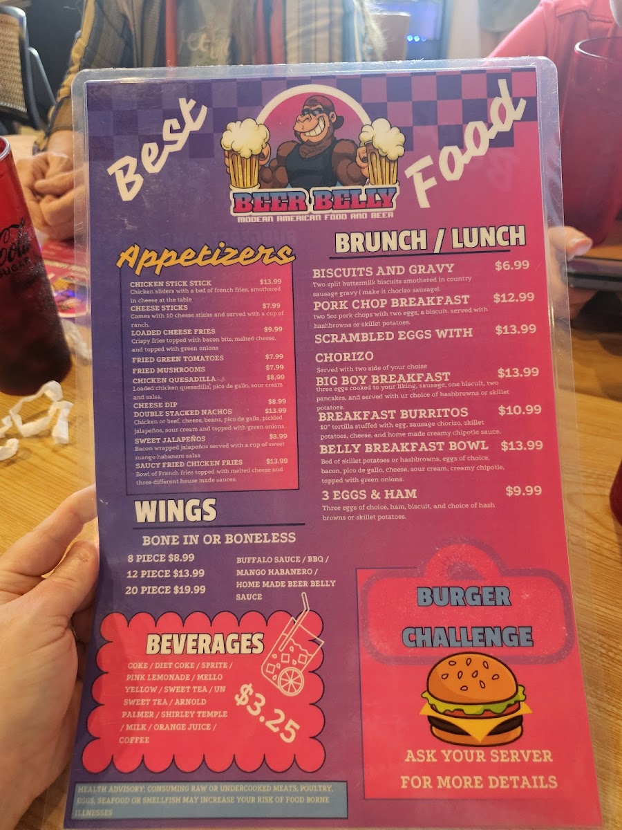 BEER BELLY Photo Menu 6