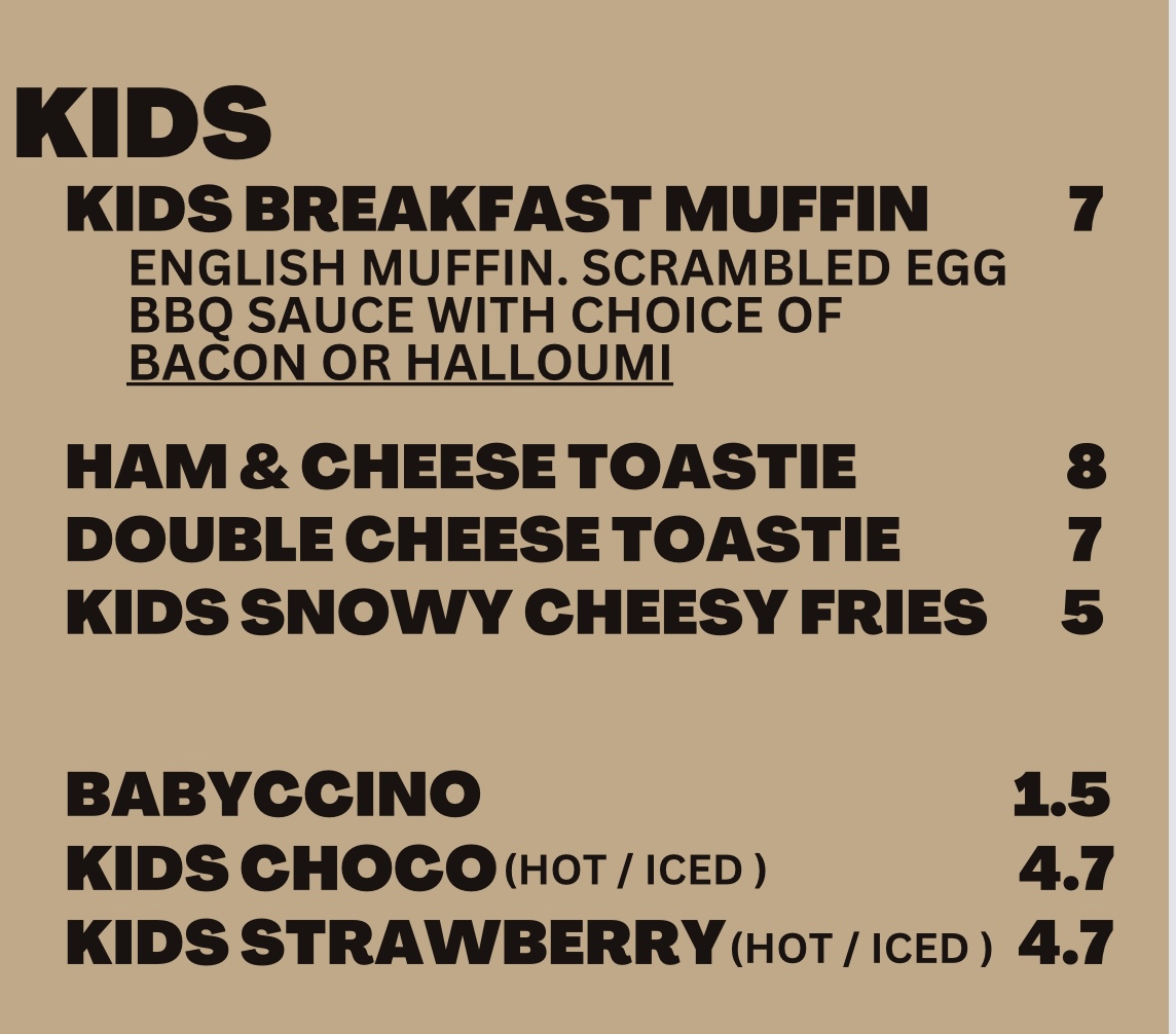 Brown deli Photo Menu 1