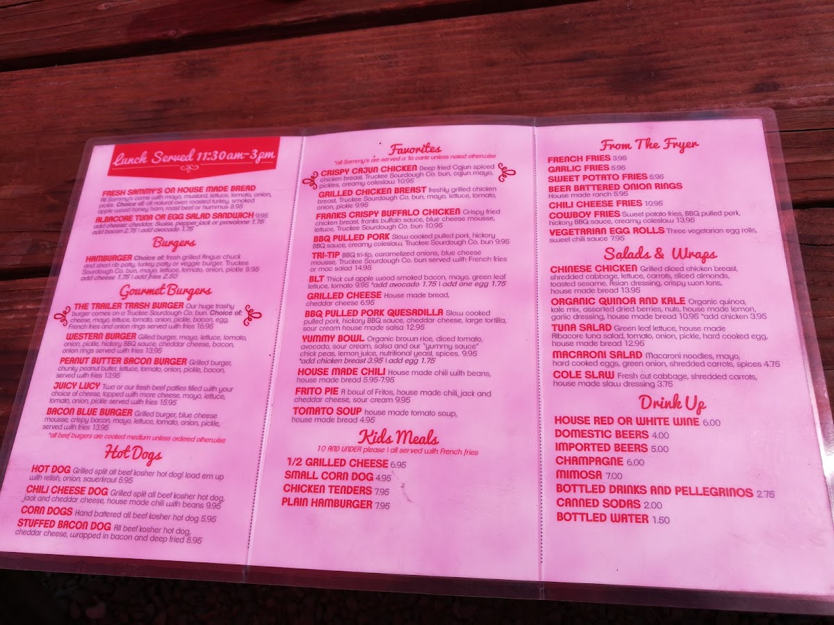 Bread & Butter Photo Menu 4