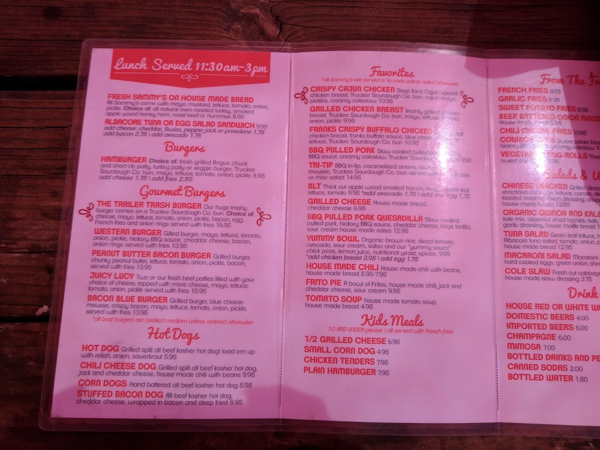 Bread & Butter Photo Menu 5