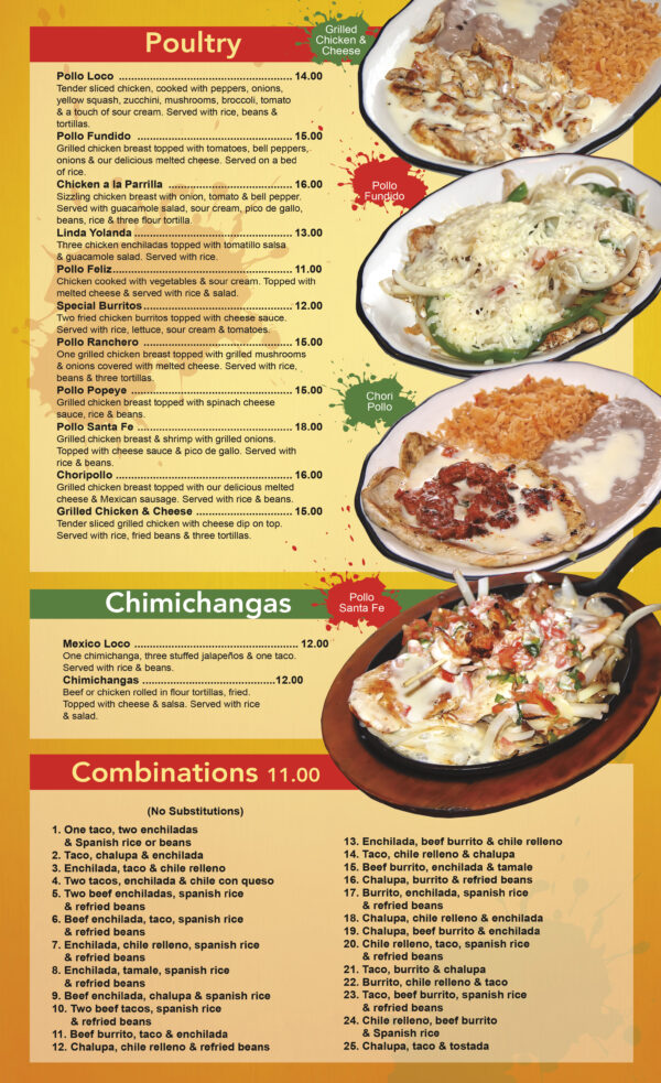 David's Santa Fe Mexican Grill Photo Menu 3