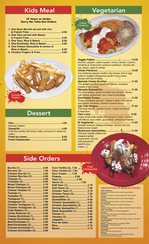 David's Santa Fe Mexican Grill Photo Menu 4
