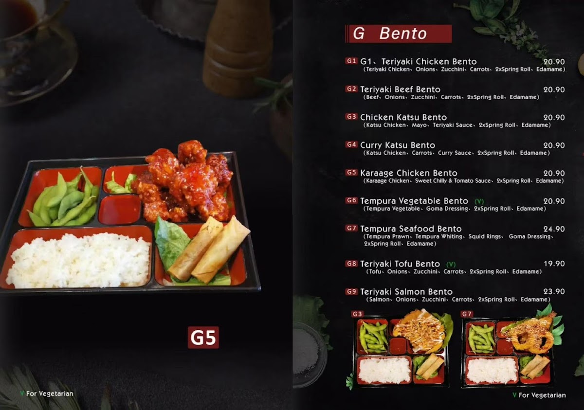Maneki Japanese Restaurant Photo Menu 1