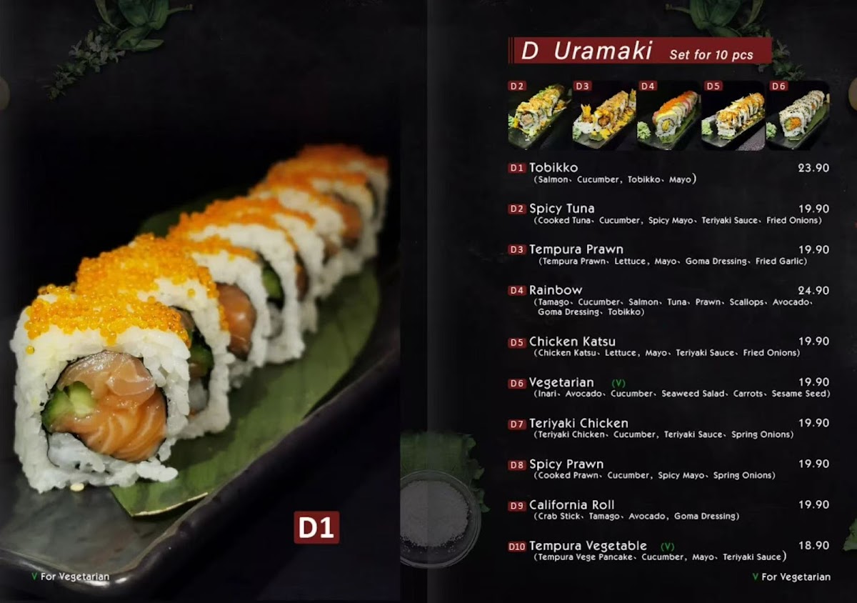 Maneki Japanese Restaurant Photo Menu 2