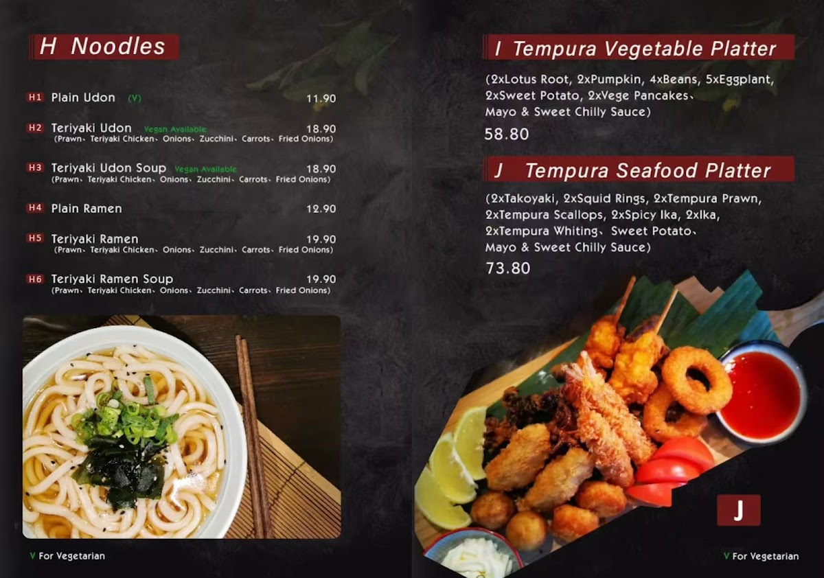 Maneki Japanese Restaurant Photo Menu 5