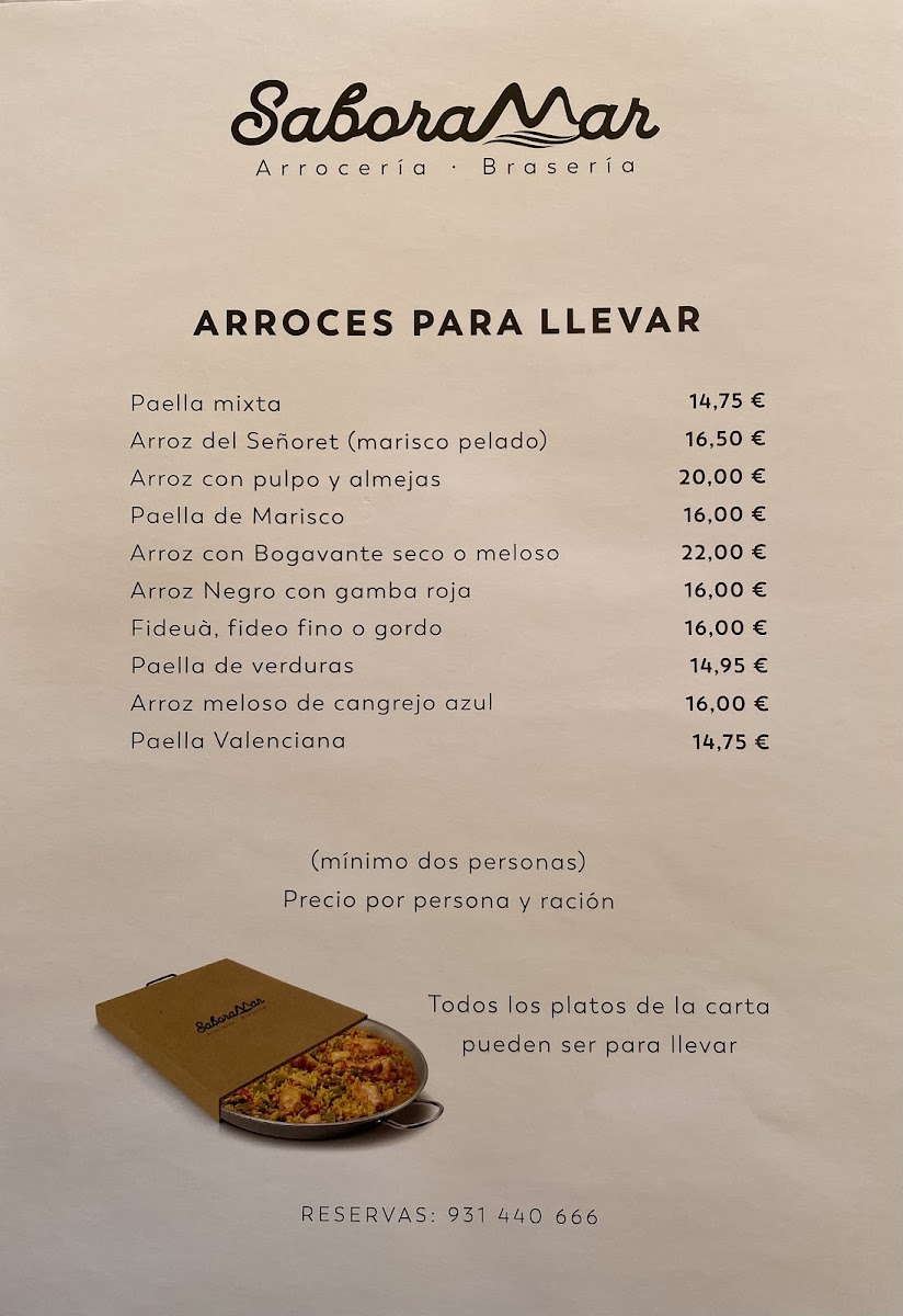 Saboramar Restaurante Photo Menu 2