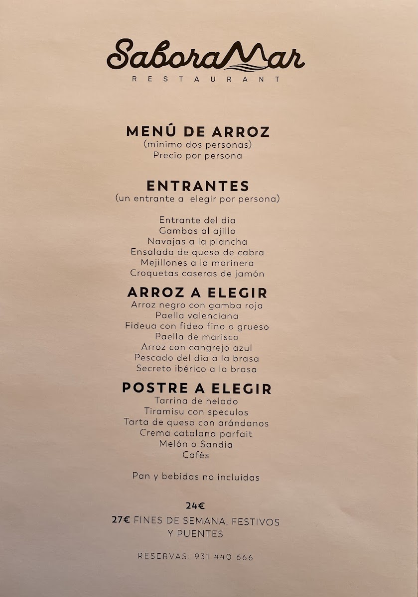 Saboramar Restaurante Photo Menu 4