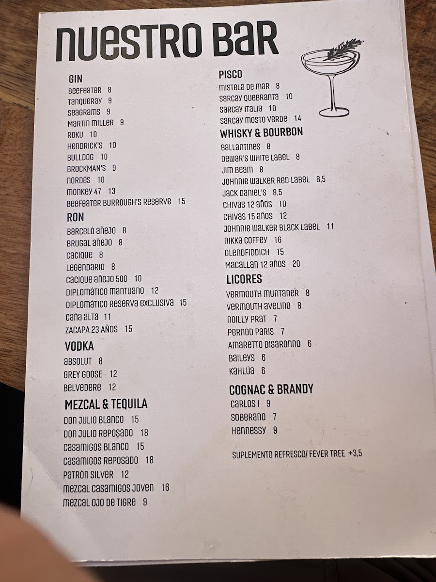 Lila Restaurant Fuengirola Photo Menu 3