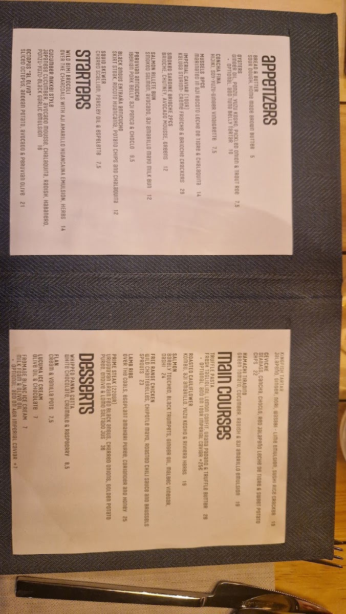Lila Restaurant Fuengirola Photo Menu 8