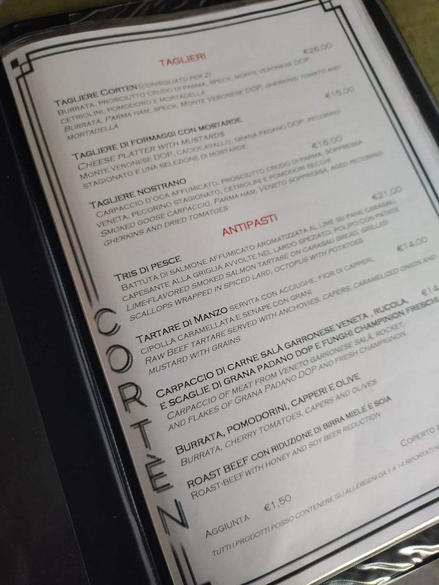 Cortén Photo Menu 7