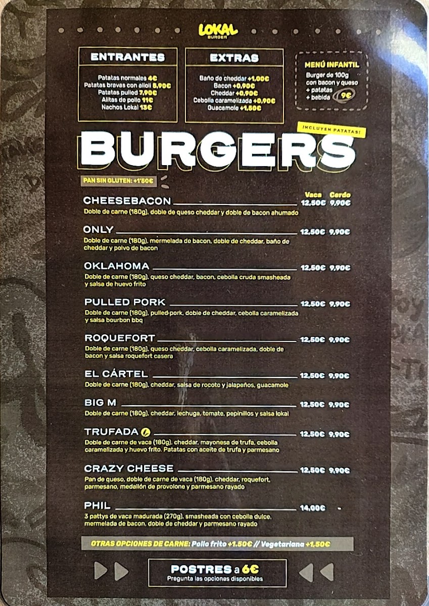 Lokal Burger | Hamburguesas Pontevedra Photo Menu 1