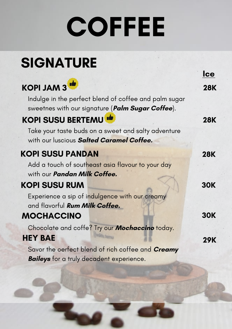 Waktu Temu Coffee & Eatery Photo Menu 4