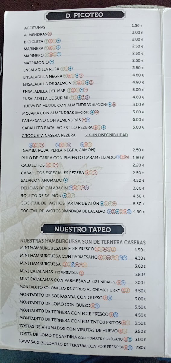 La Pezera Restaurante-Bar Photo Menu 2
