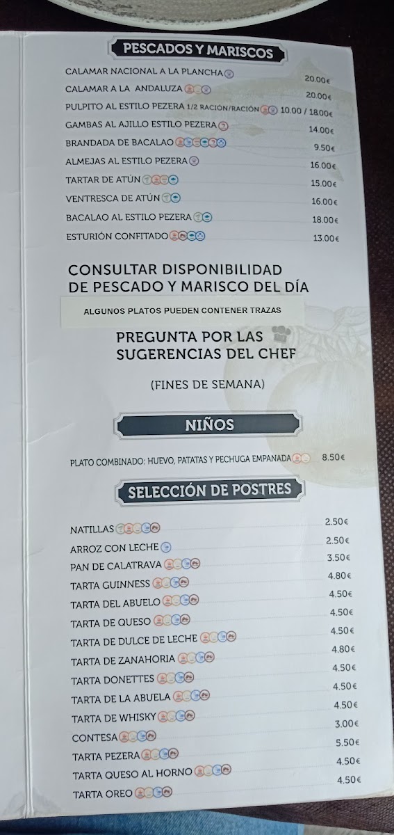La Pezera Restaurante-Bar Photo Menu 3