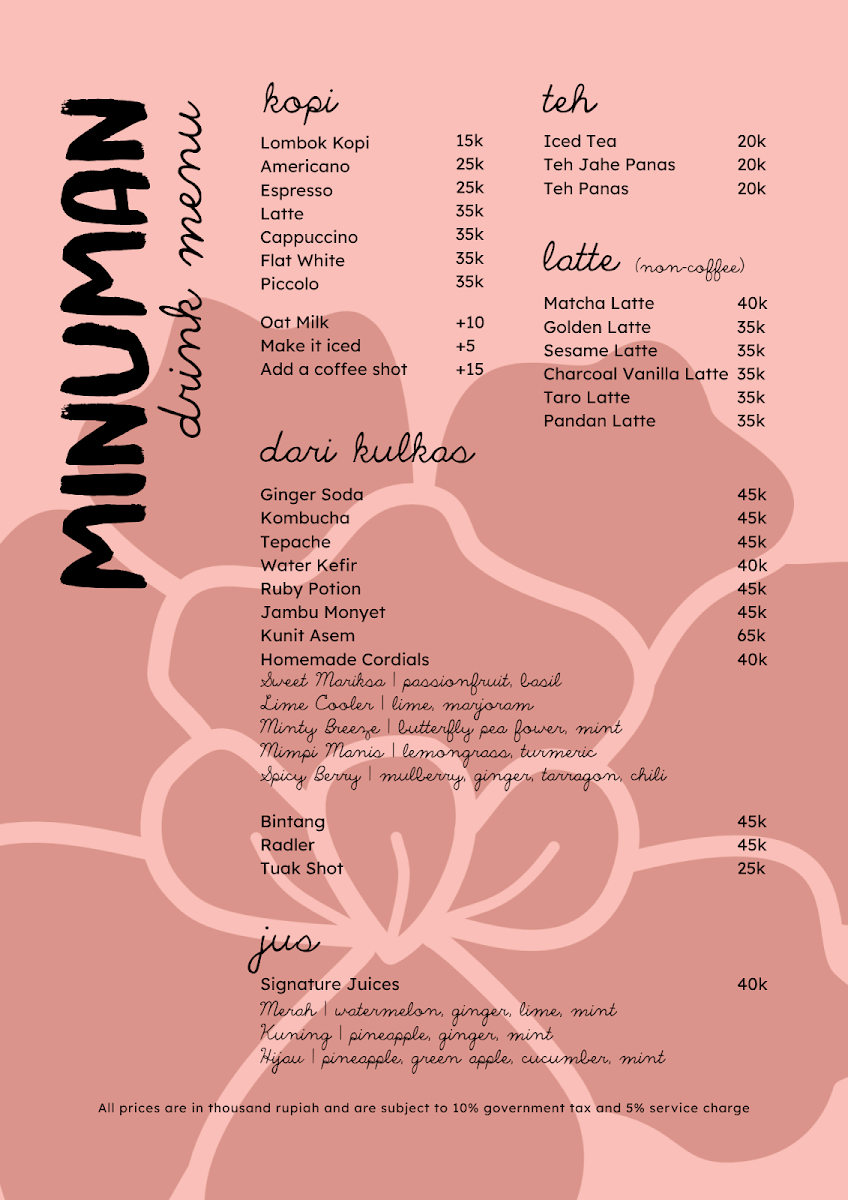 ninē-ninē cafe Photo Menu 1