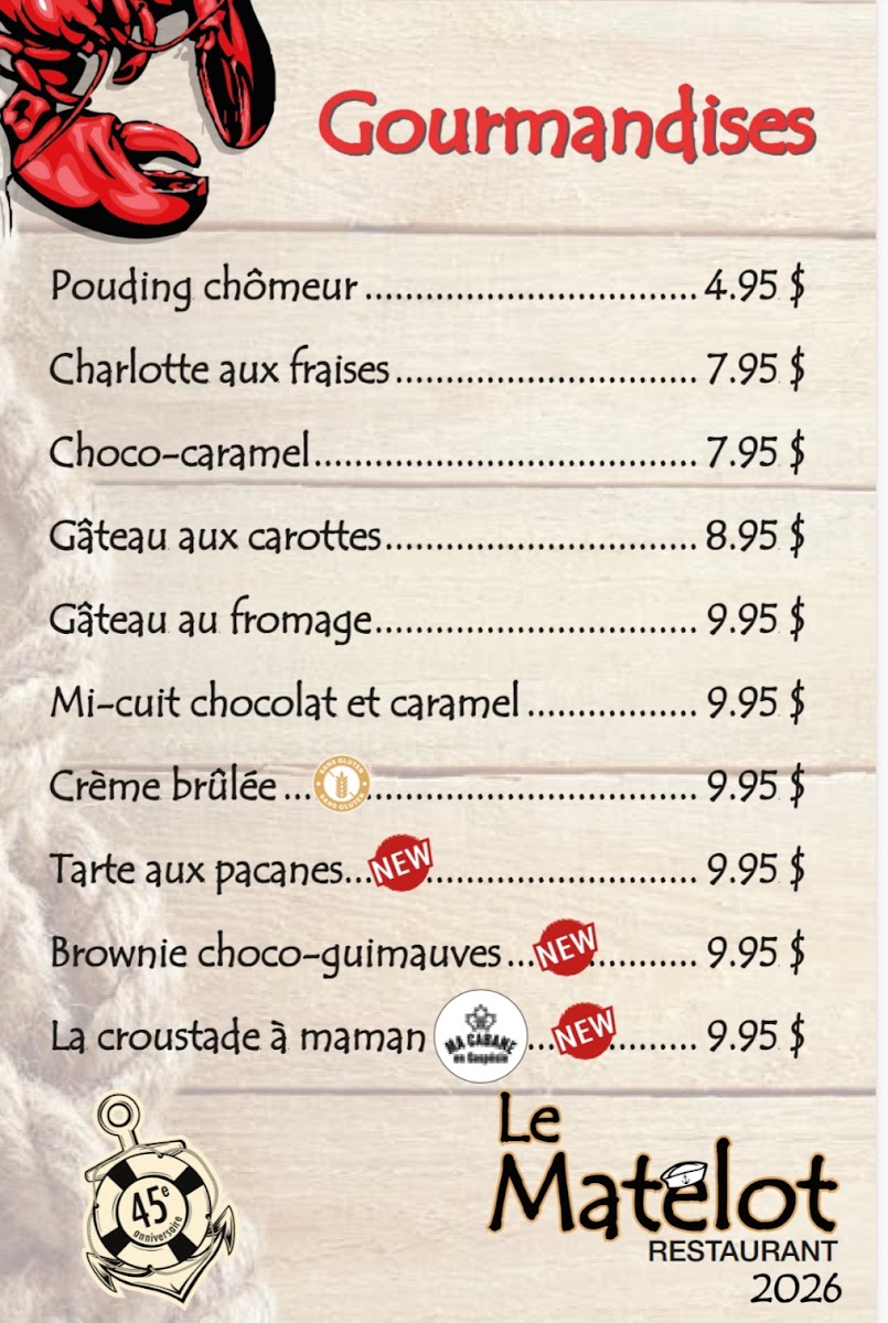 Restaurant Le Matelot Photo Menu 1