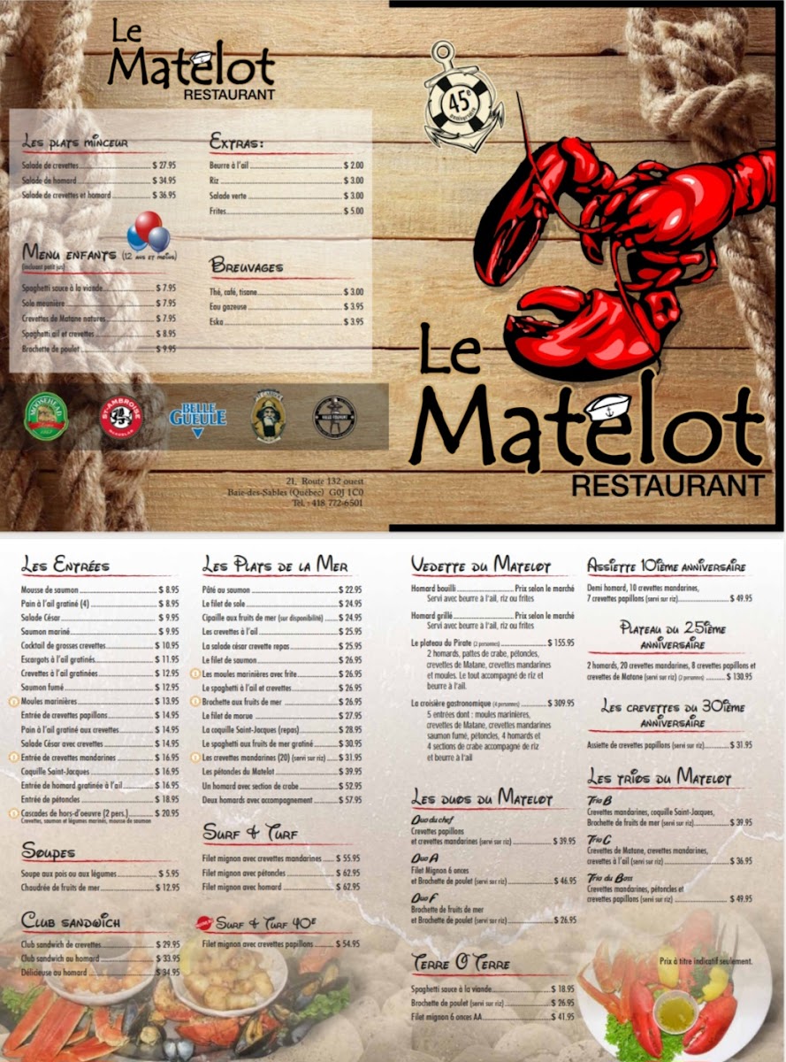 Restaurant Le Matelot Photo Menu 3