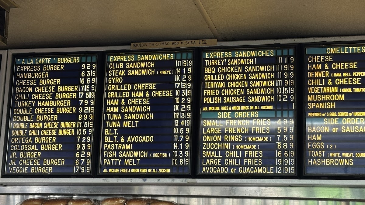 Hamburger Express Photo Menu 1