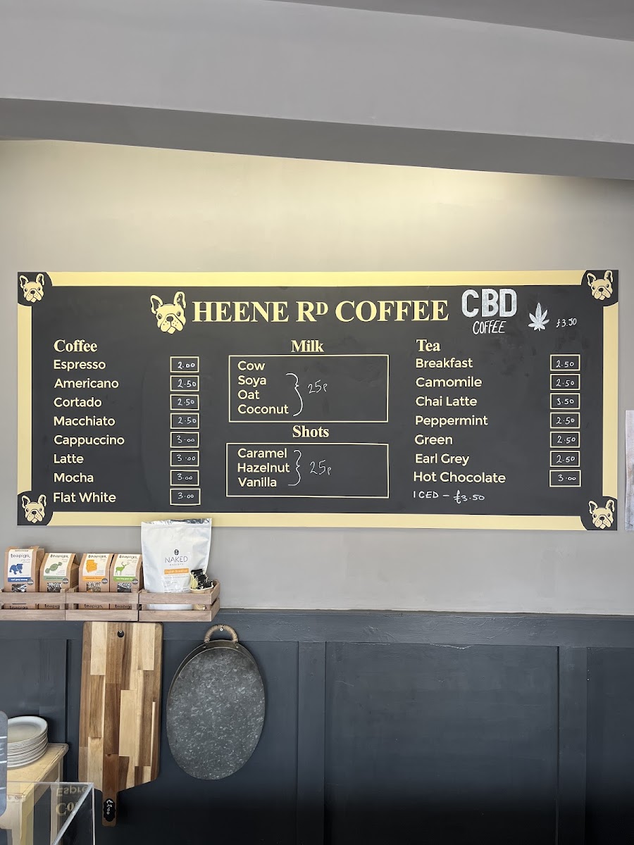 Heene Road Coffee Photo Menu 1