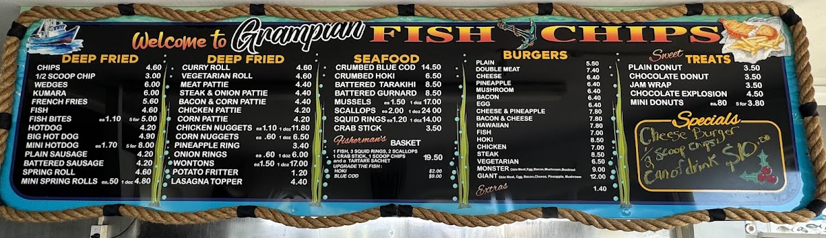 Grampian Fish & Chips Photo Menu 1