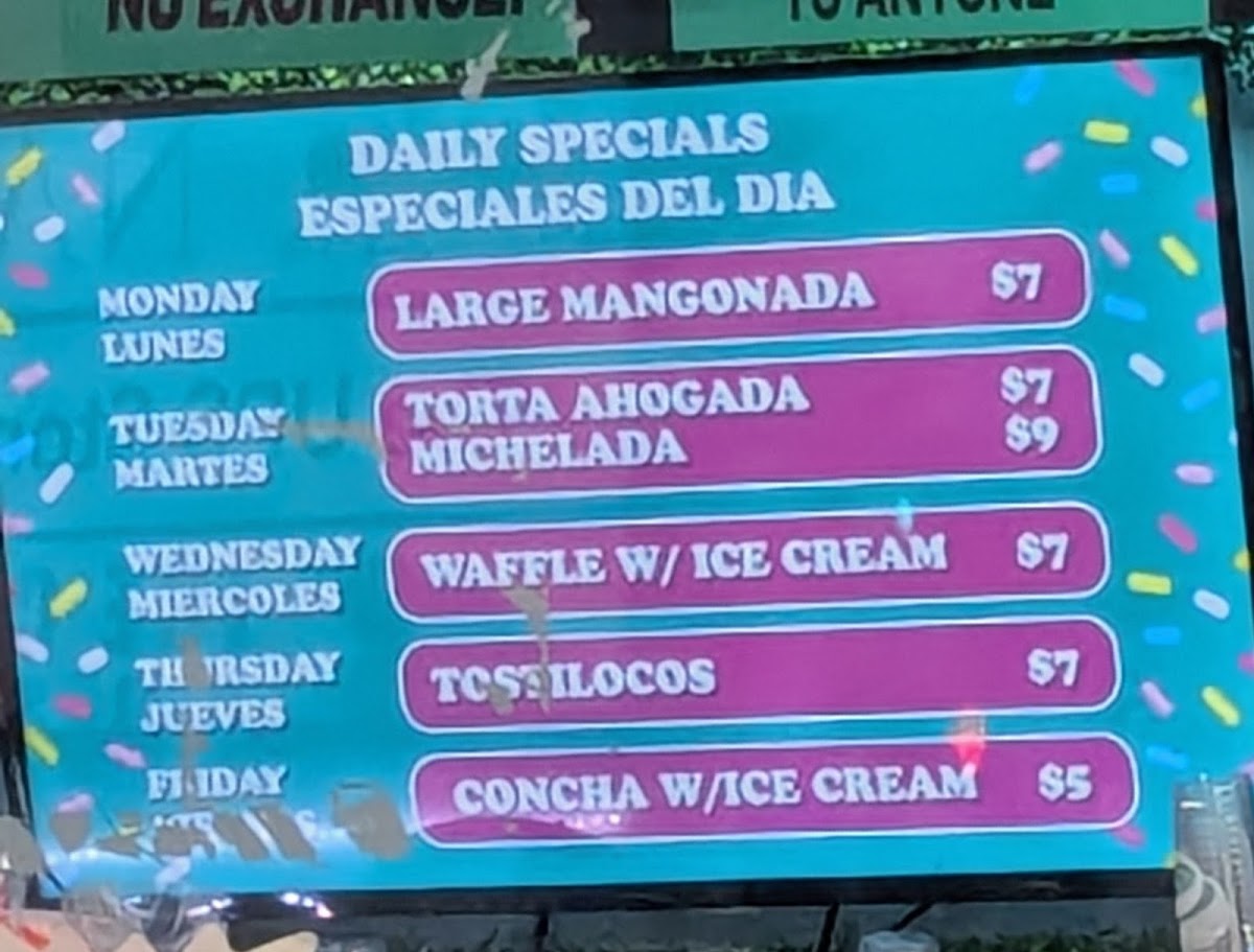 Sweets & Sugars Photo Menu 6