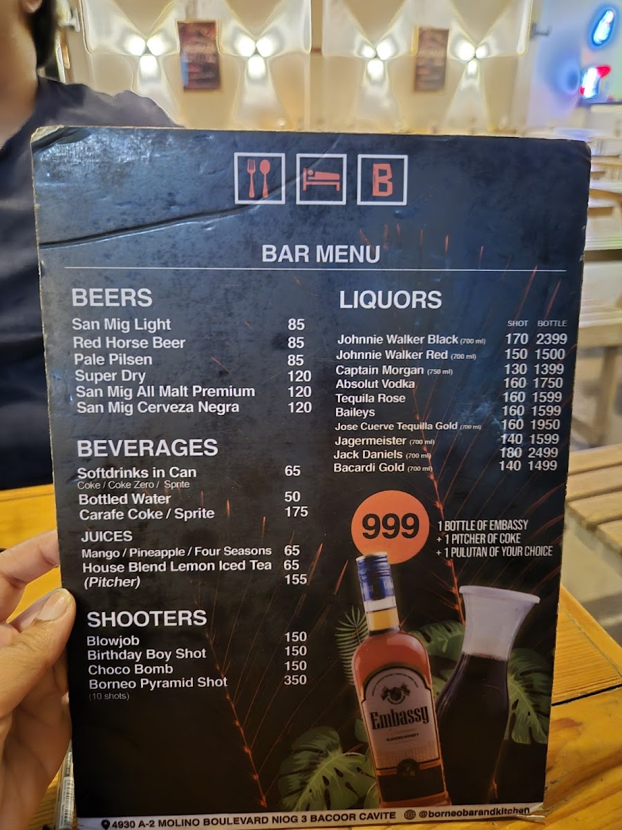 Borneo Bar + Kitchen Photo Menu 3