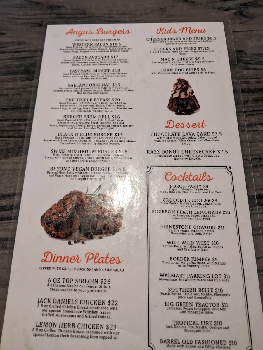 Kallans Bar & Grill Photo Menu 6