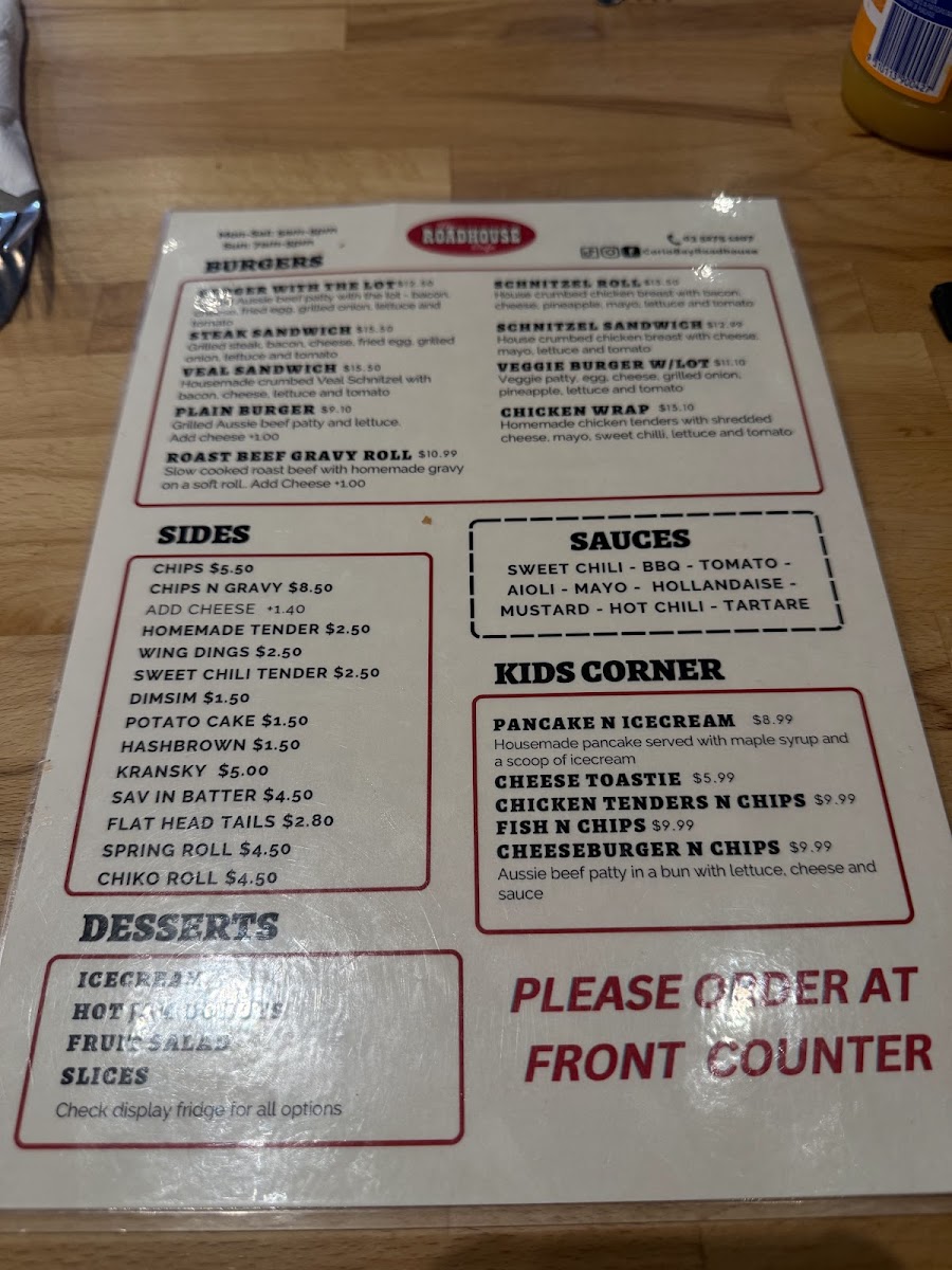 Corio Bay Roadhouse Photo Menu 2