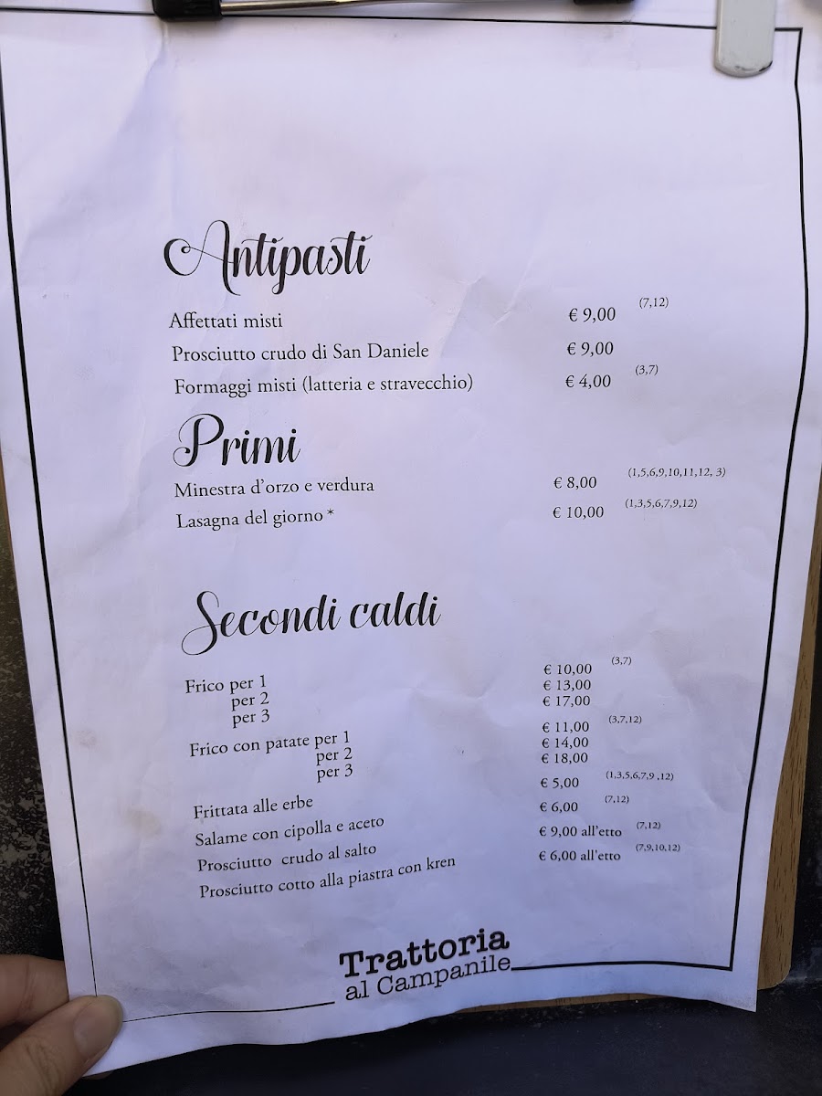 Al Campanile Photo Menu 1