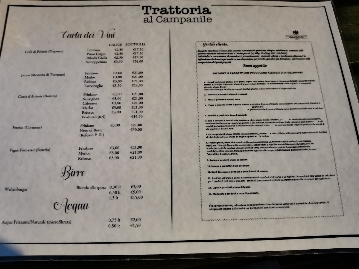 Al Campanile Photo Menu 4