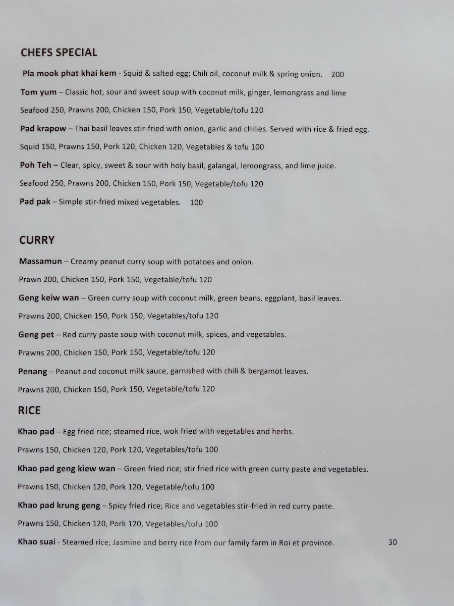 Tree House Cafe Photo Menu 3