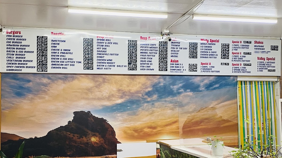 Misty Valley Takeaways Photo Menu 1