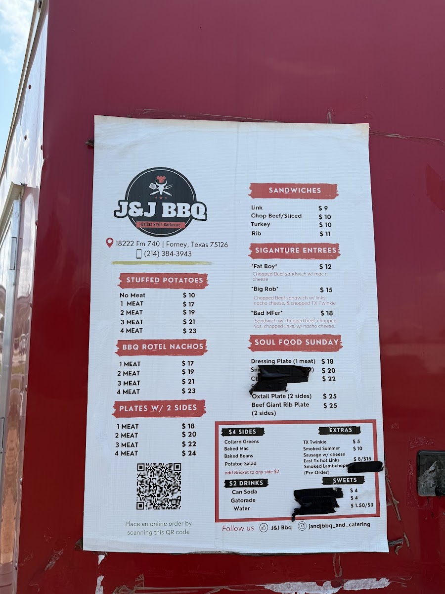 J&J BBQ Photo Menu 1