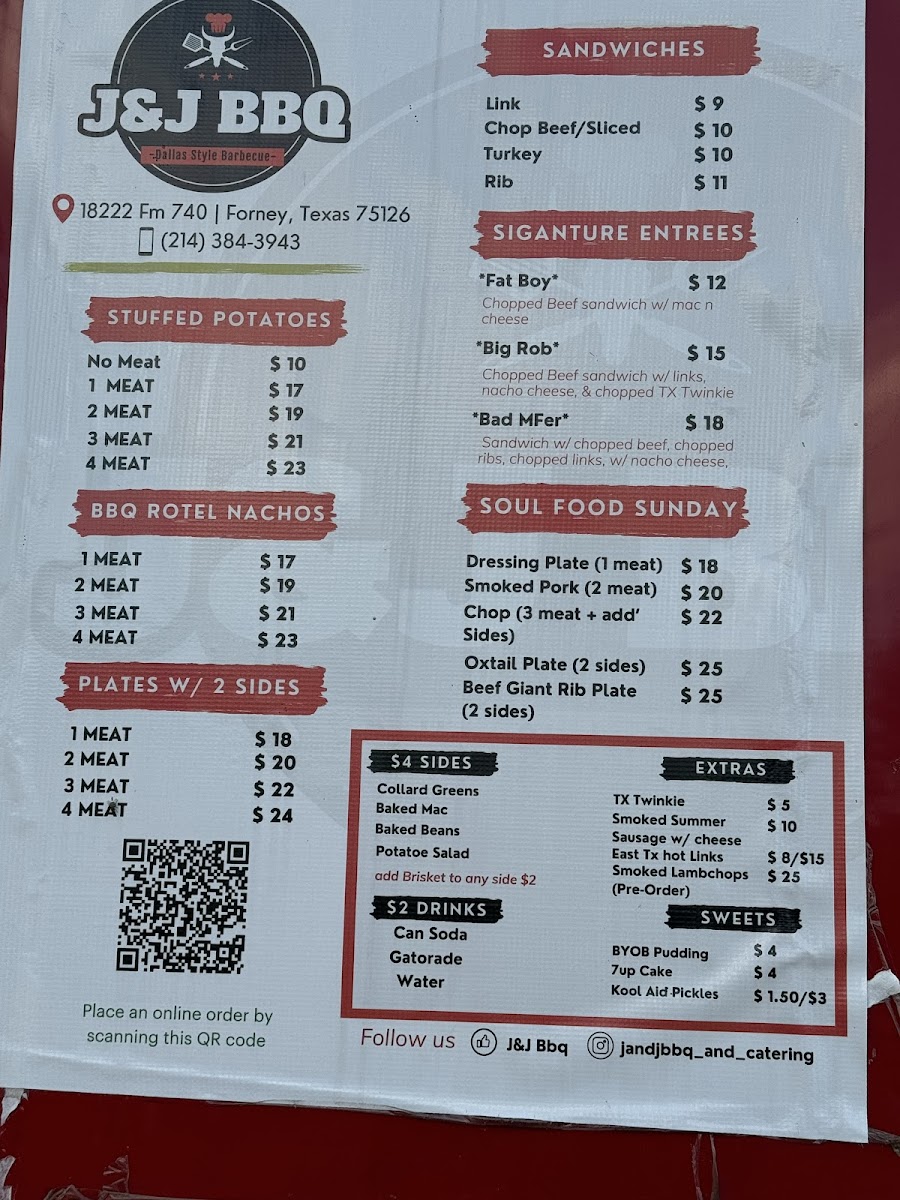 J&J BBQ Photo Menu 2
