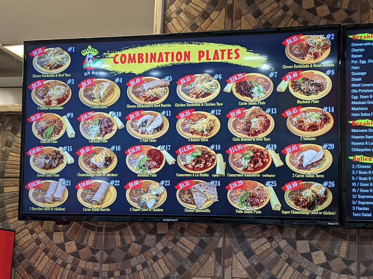 Alfonso's Mexican Food Photo Menu 8