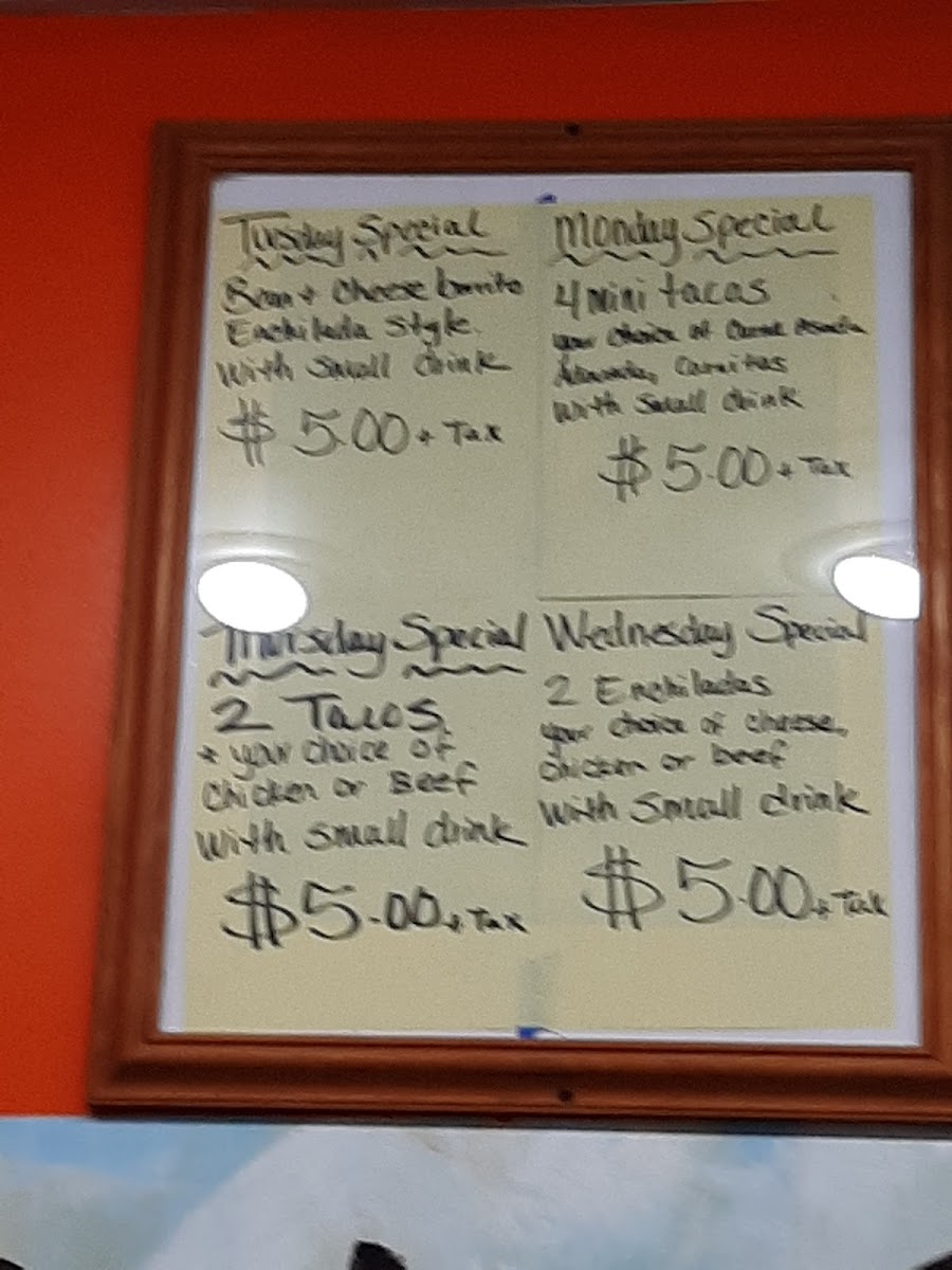 Alfonso's Mexican Food Photo Menu 9