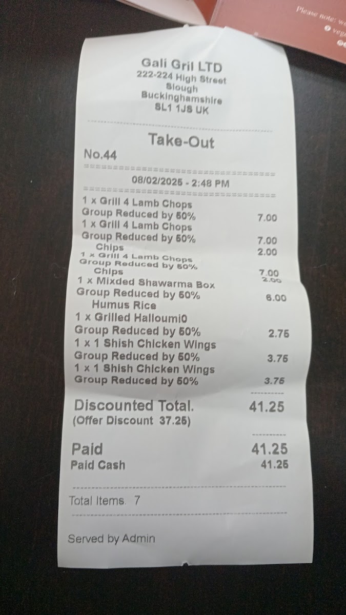 Gali Grill Photo Menu 7