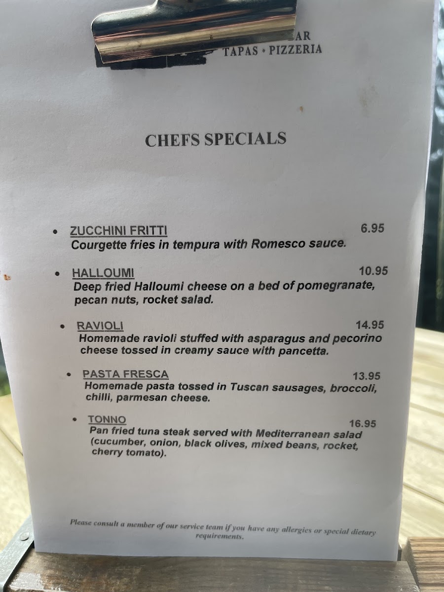 Avanti Chiswick Photo Menu 4