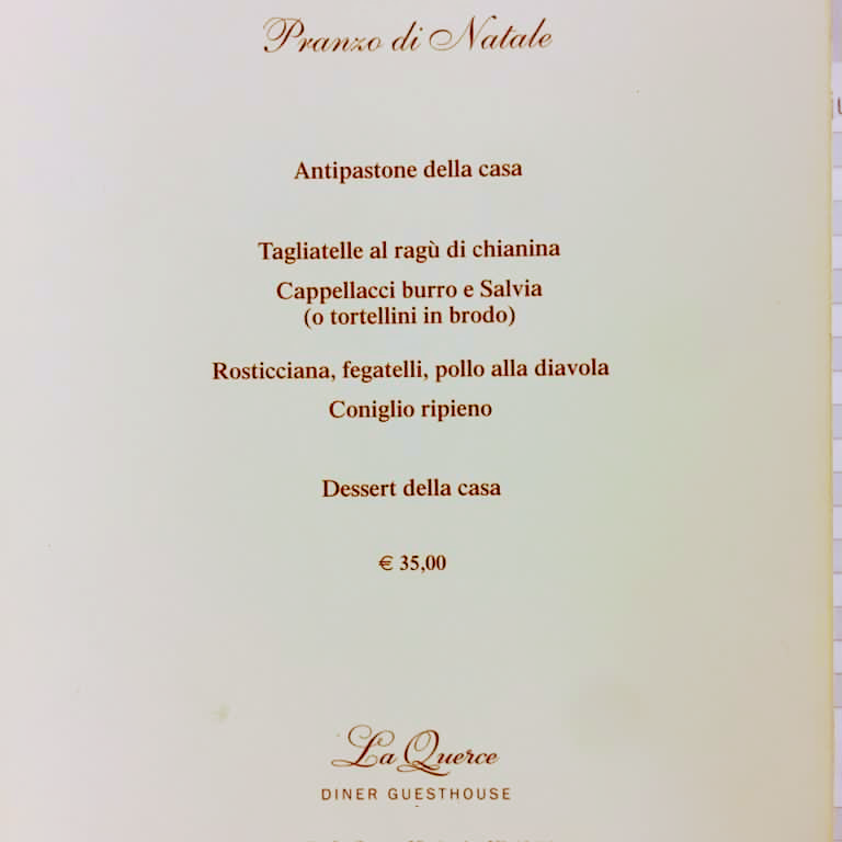Trattoria la Querce Photo Menu 2