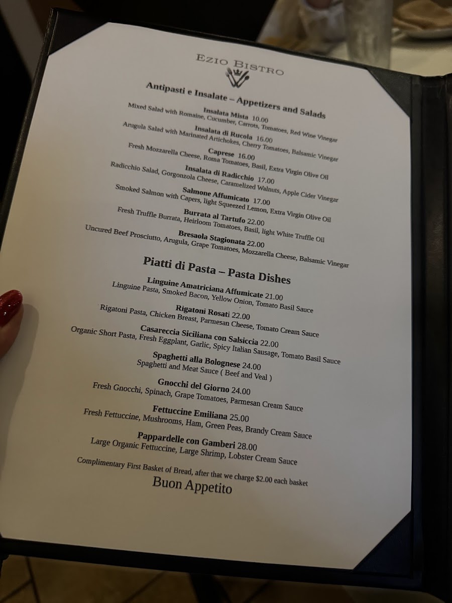 Ezio Bistro Photo Menu 3