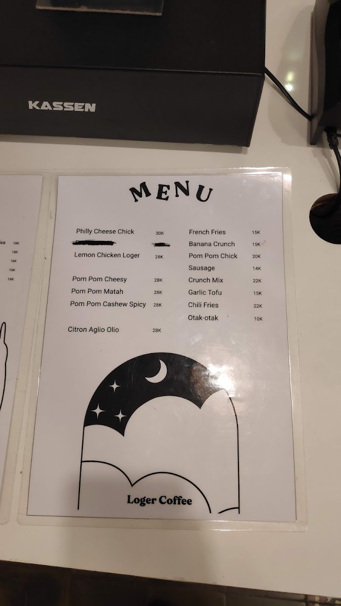 Loger Coffee Photo Menu 3