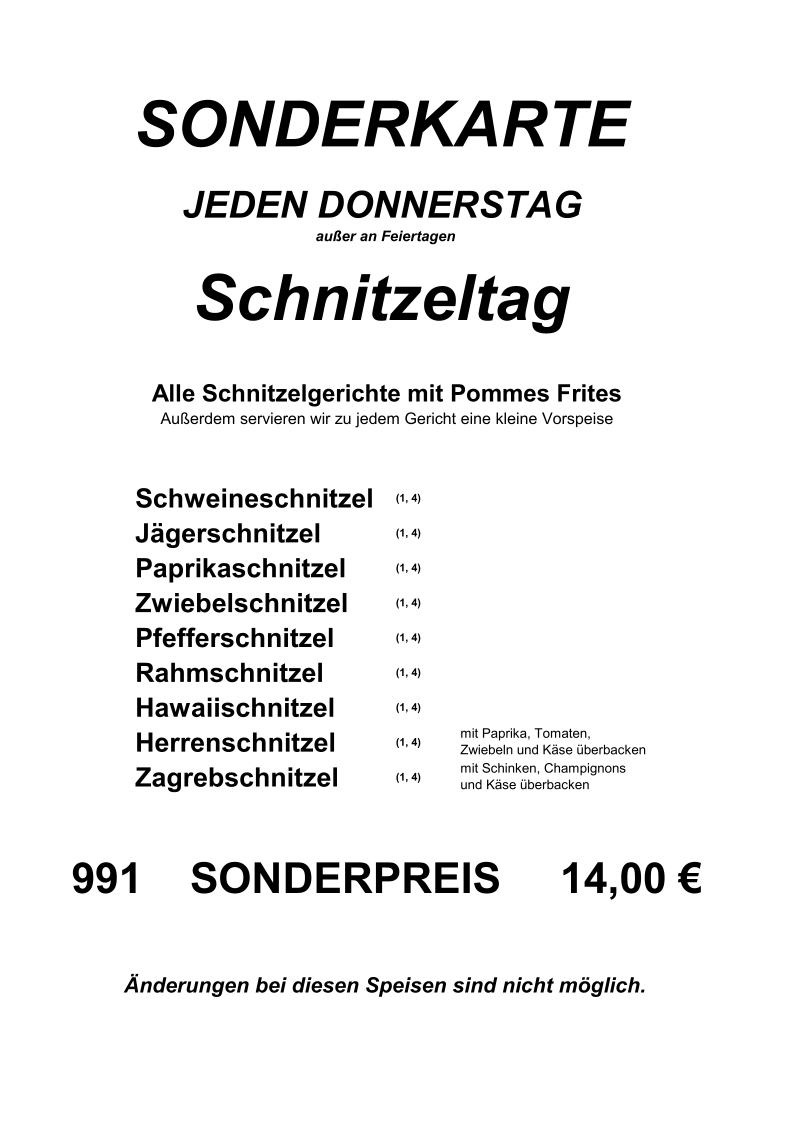 Restaurant Haus Wirth Photo Menu 10