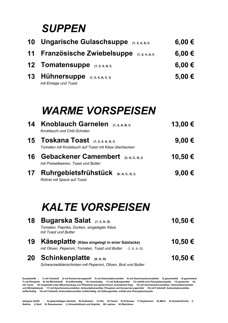 Restaurant Haus Wirth Photo Menu 5