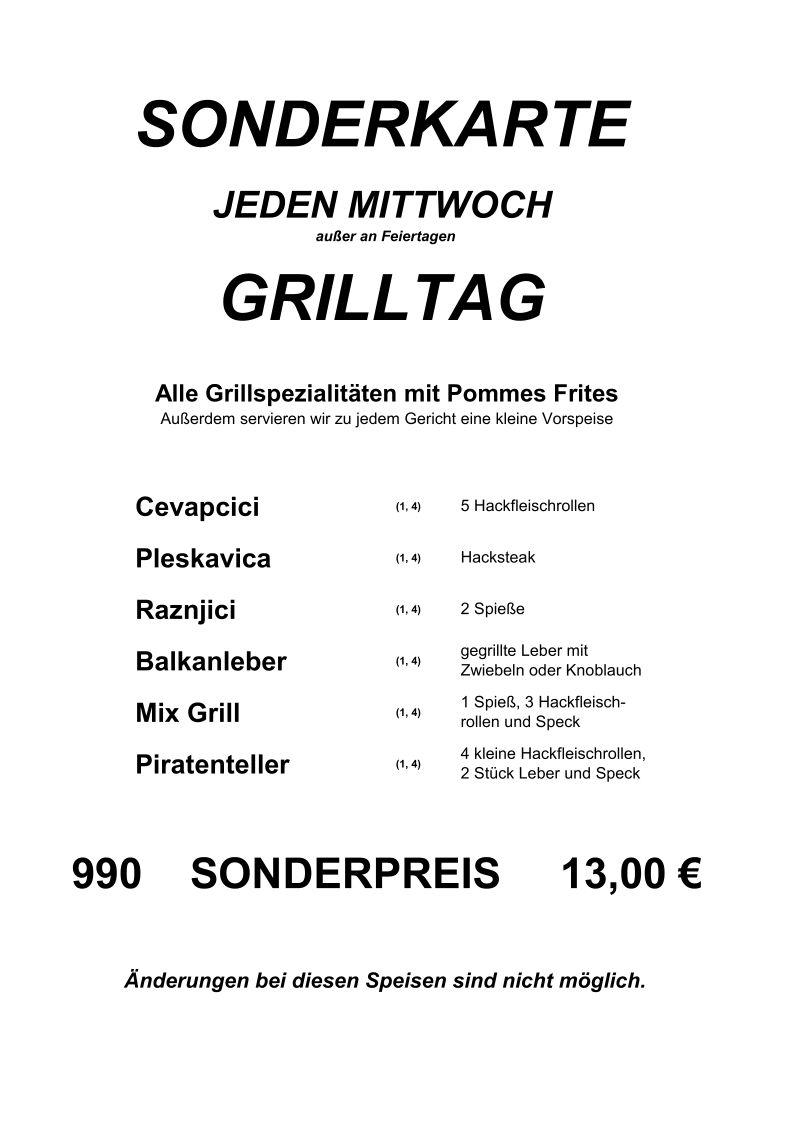 Restaurant Haus Wirth Photo Menu 9