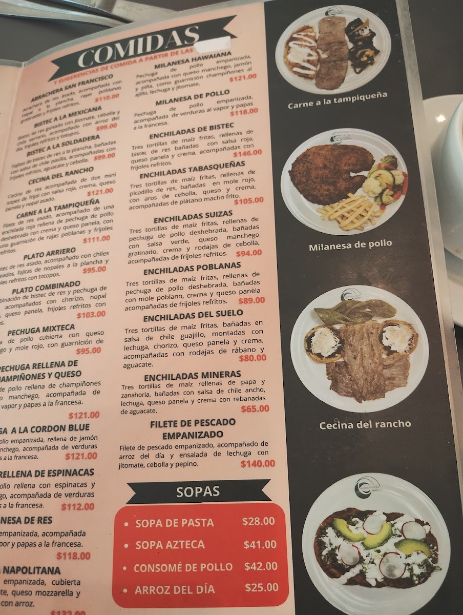 Restaurante del hotel del Ejercito y FAM Photo Menu 1