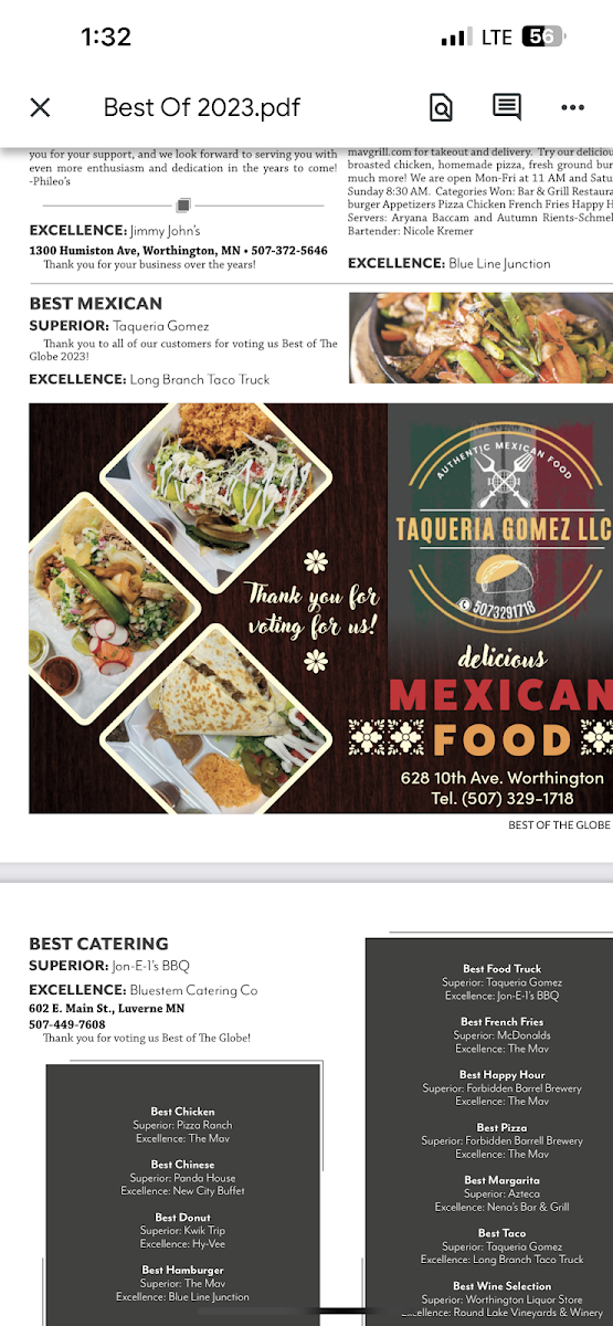 taqueria gomez llc Photo Menu 1
