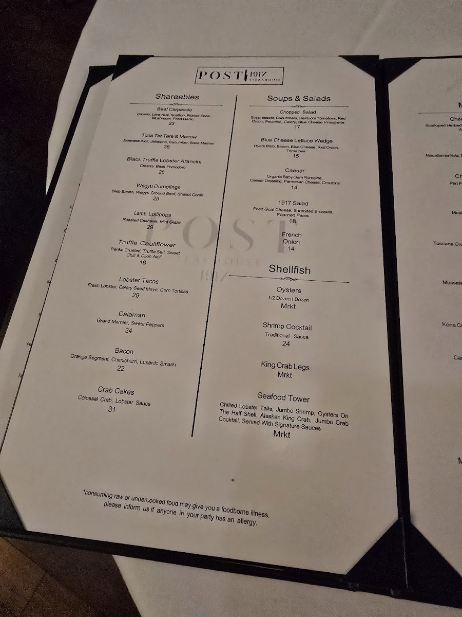 Post 1917 Lexington Photo Menu 9