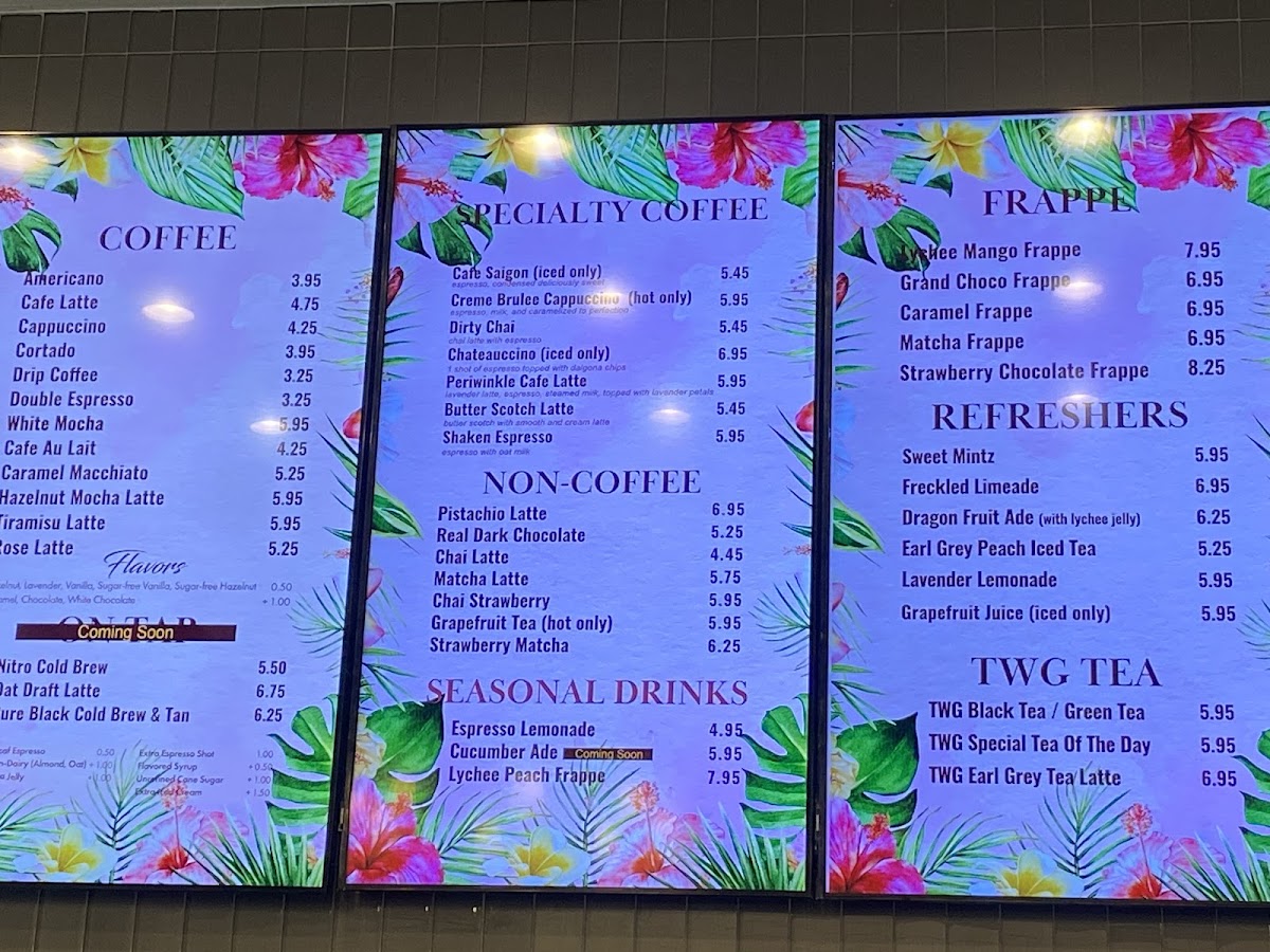 Chateau de Rockville Cafe Photo Menu 1