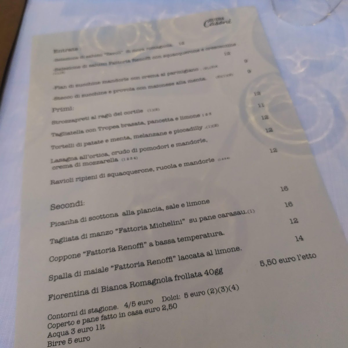 Osteria Casoni Photo Menu 1