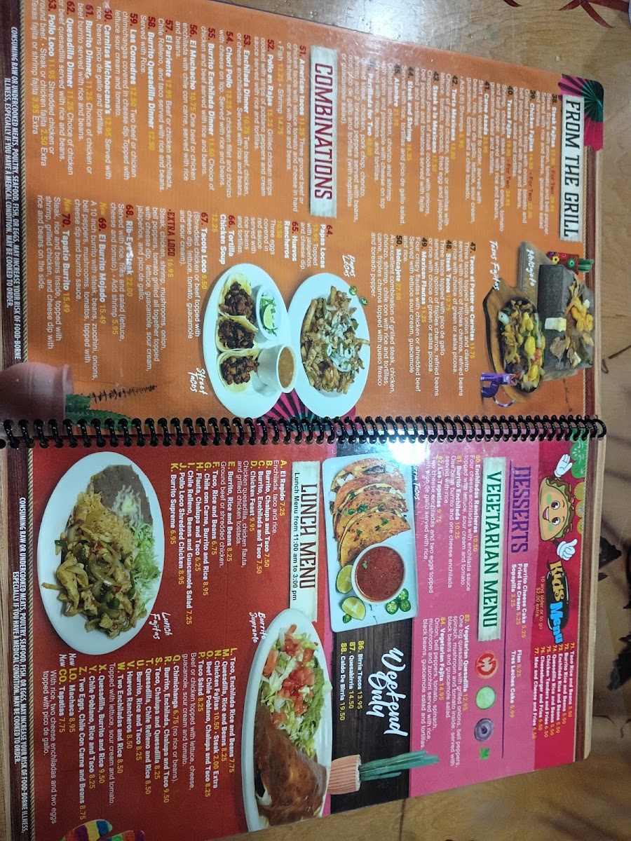 El Mariachi Loco Mexican Restaurant Photo Menu 2